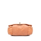 Orange Leather Chanel Flap Bag