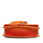 Orange Leather Chanel Flap Bag