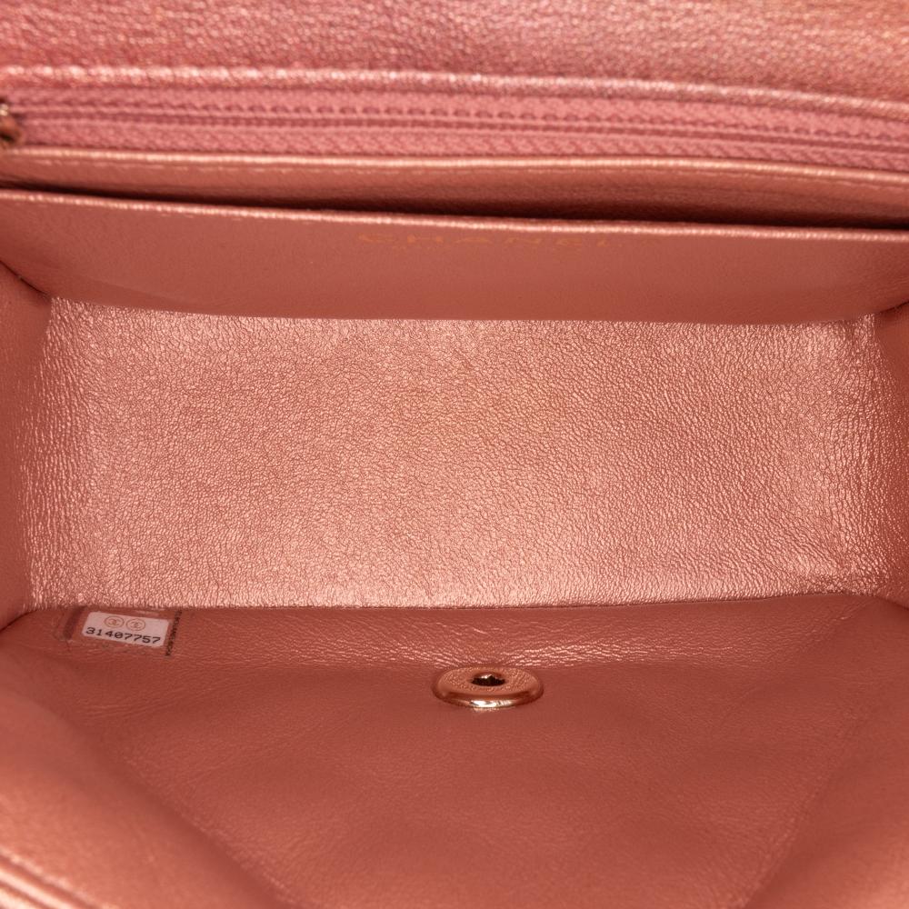 Orange Leather Chanel Flap Bag