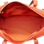 Orange Leather Chanel Tote