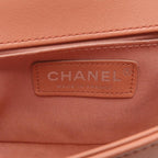 Orange Leather Chanel Shoulder Bag