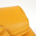 Orange Leather Chanel Backpack