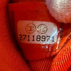 Orange Leather Chanel Flap Bag