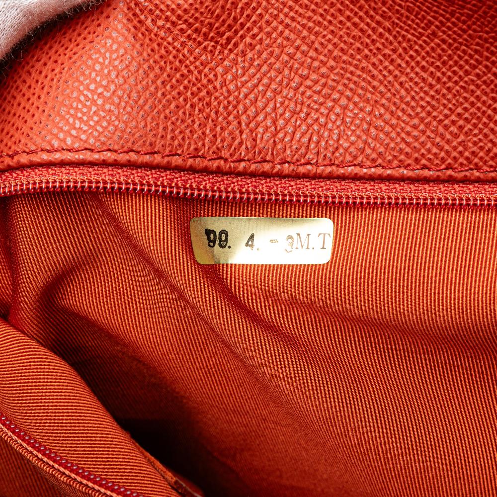 Orange Leather Chanel Tote