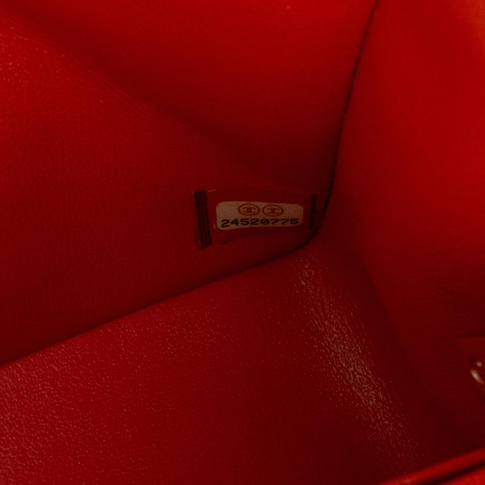 Orange Leather Chanel Flap Bag