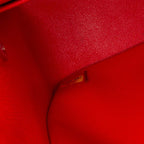 Orange Leather Chanel Crossbody Bag