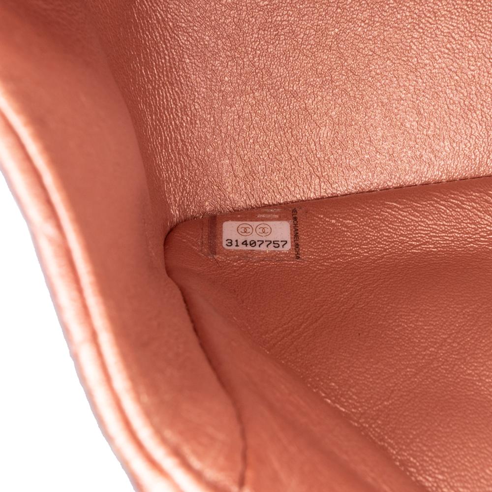 Orange Leather Chanel Flap Bag