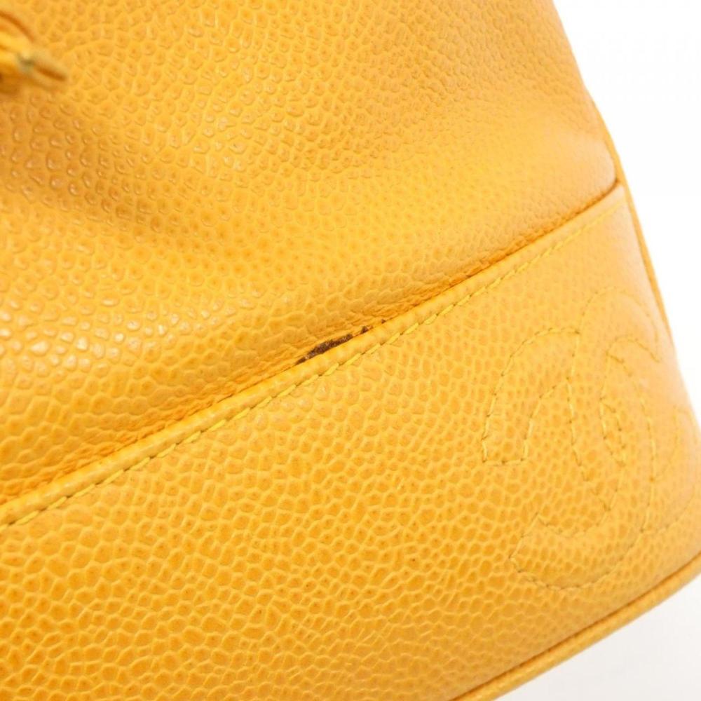 Orange Leather Chanel Backpack