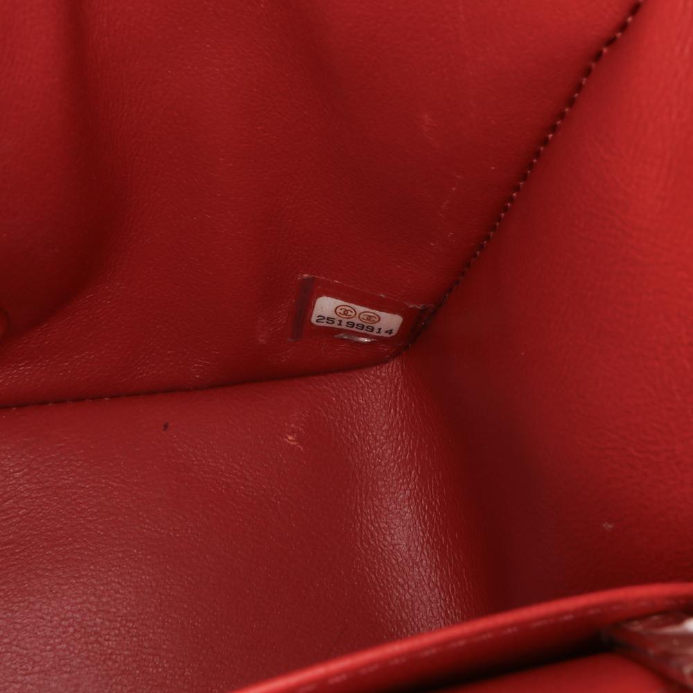 Orange Leather Chanel Flap Bag