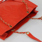 Orange Leather Chanel Tote