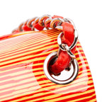 Orange Leather Chanel Crossbody Bag
