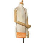 Orange Leather Chanel Shoulder Bag
