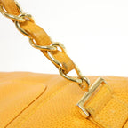 Orange Leather Chanel Backpack
