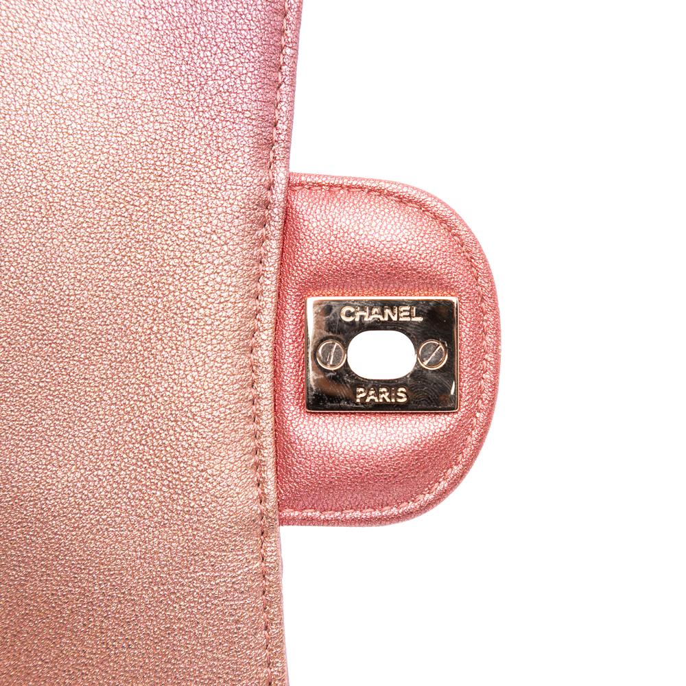 Orange Leather Chanel Flap Bag