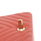 Orange Leather Chanel Flap Bag