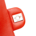 Orange Leather Chanel Flap Bag