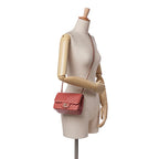 Orange Leather Chanel Flap Bag