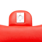 Orange Leather Chanel Crossbody Bag