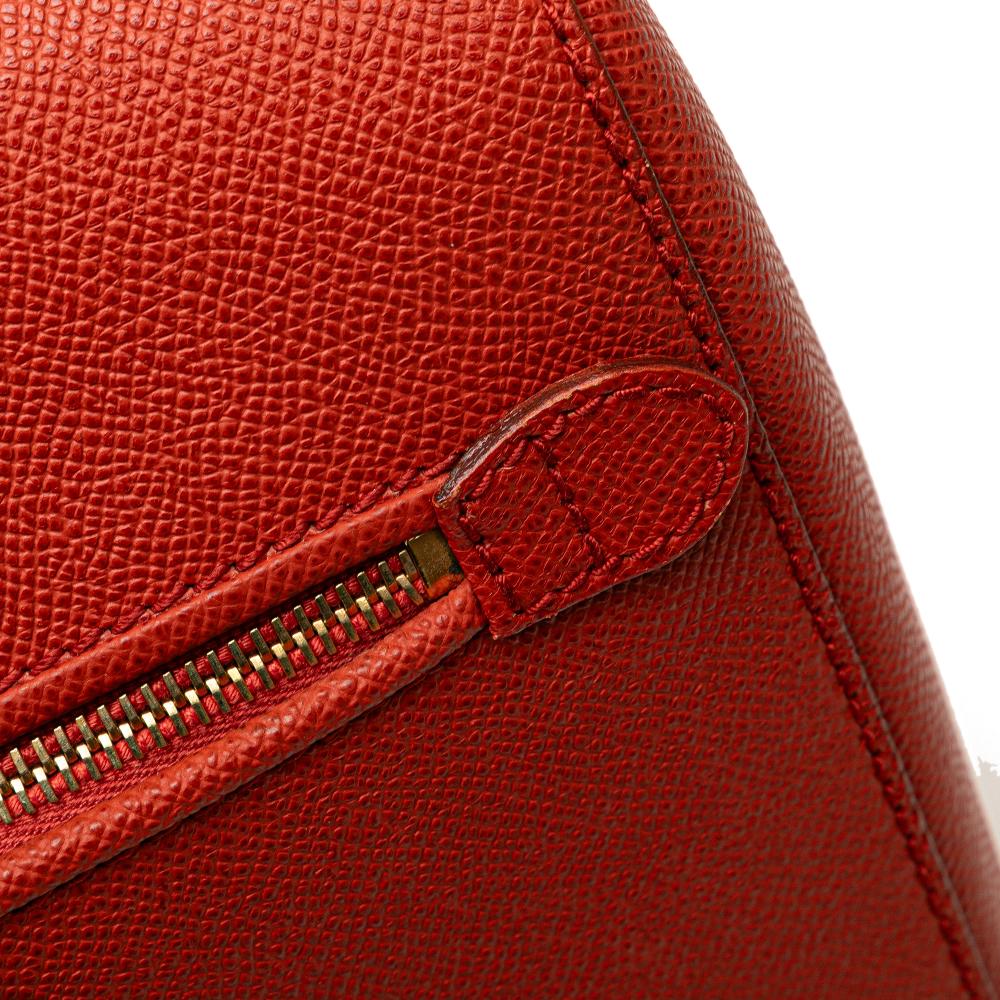Orange Leather Chanel Tote