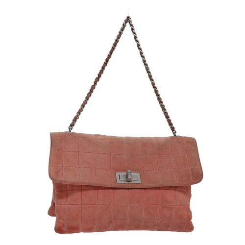Orange Suede Chanel Shoulder Bag