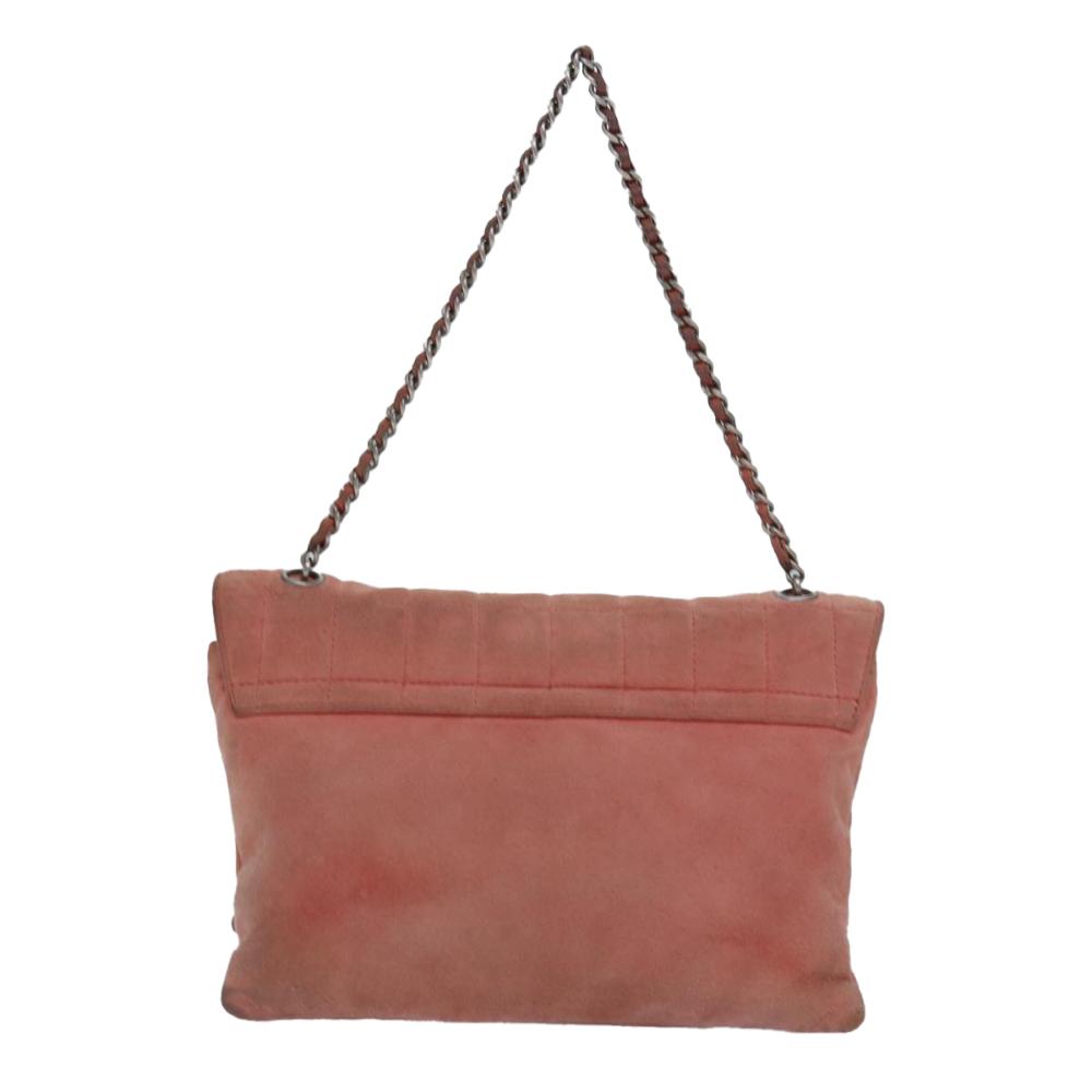 Orange Suede Chanel Shoulder Bag