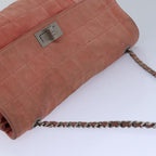 Orange Suede Chanel Shoulder Bag