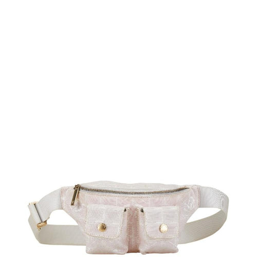 Pink Canvas Chanel Belt Bag