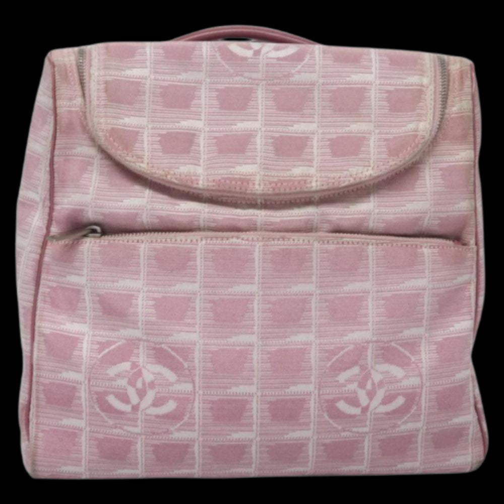 Pink Canvas Chanel Travel Line