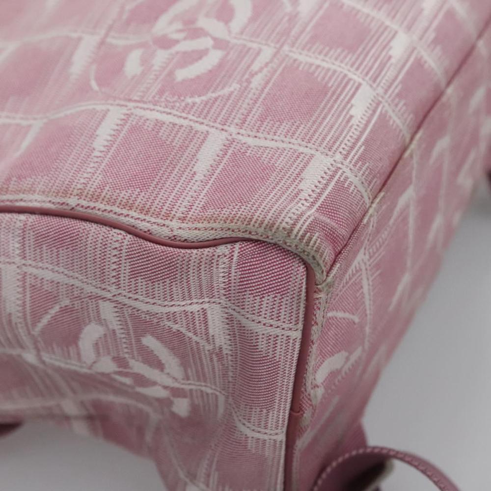 Pink Canvas Chanel Travel Line