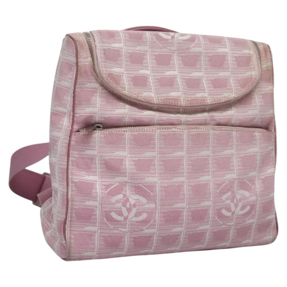 Pink Canvas Chanel Travel Line