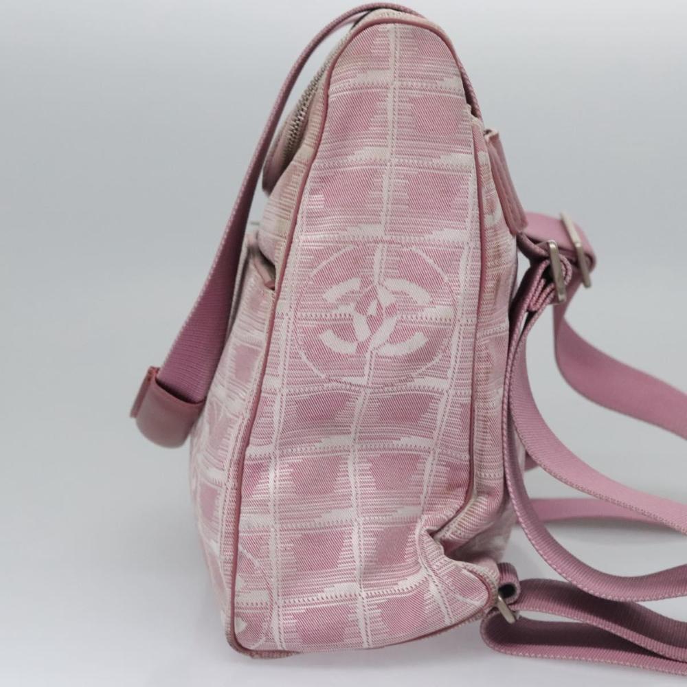 Pink Canvas Chanel Travel Line
