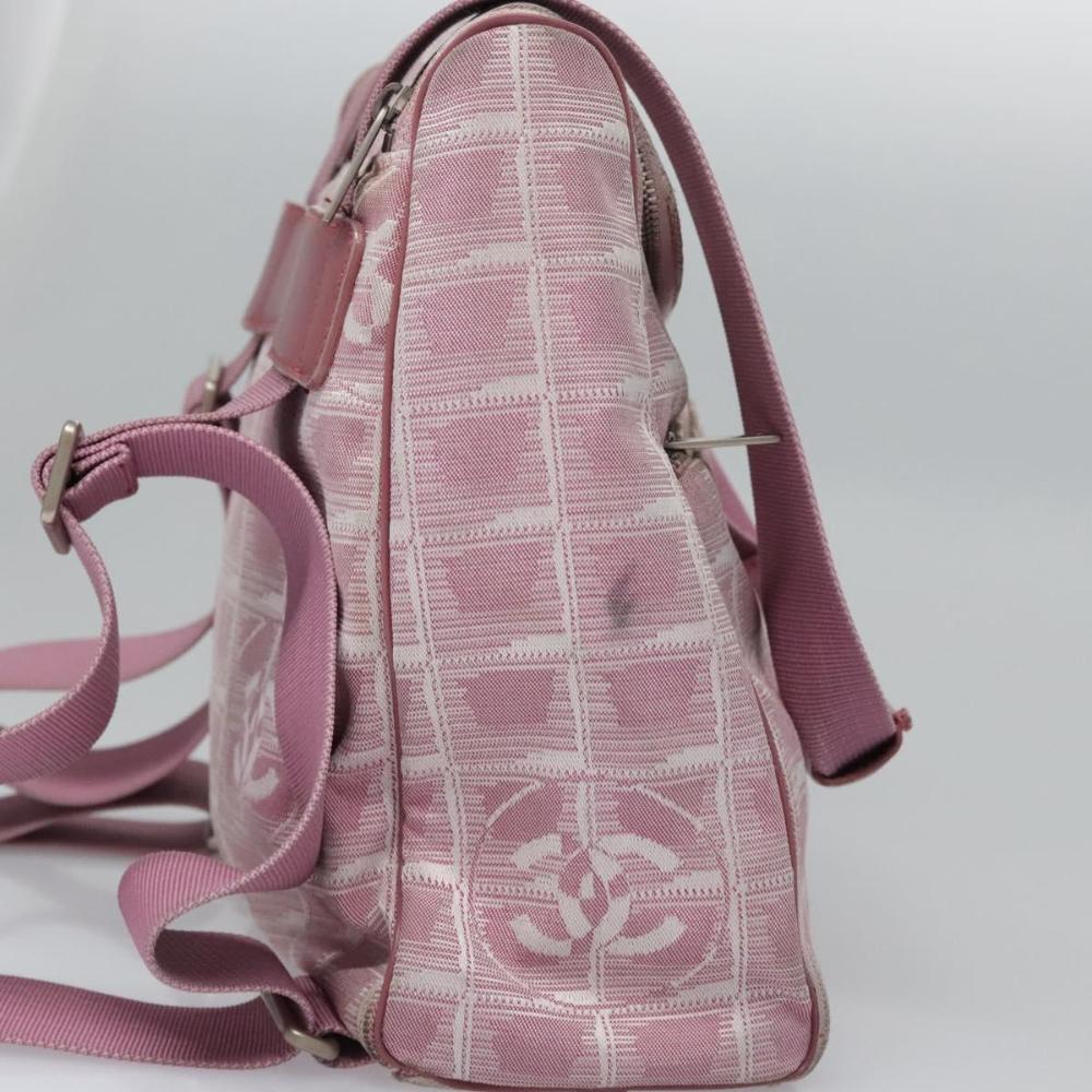 Pink Canvas Chanel Travel Line