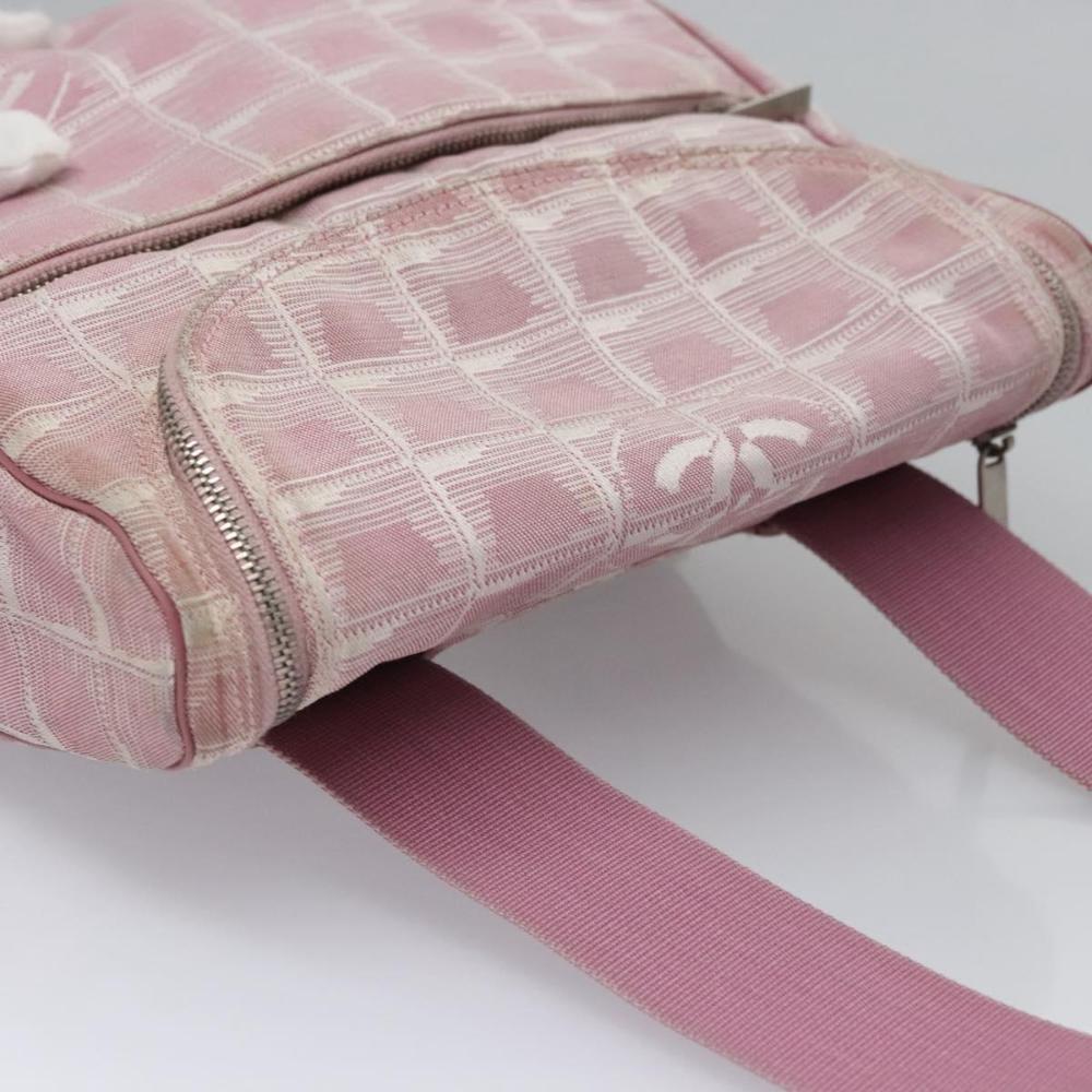 Pink Canvas Chanel Travel Line
