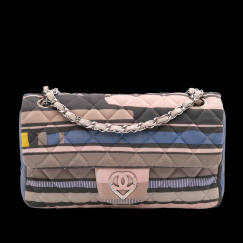 Pink Cotton Chanel Flap Bag