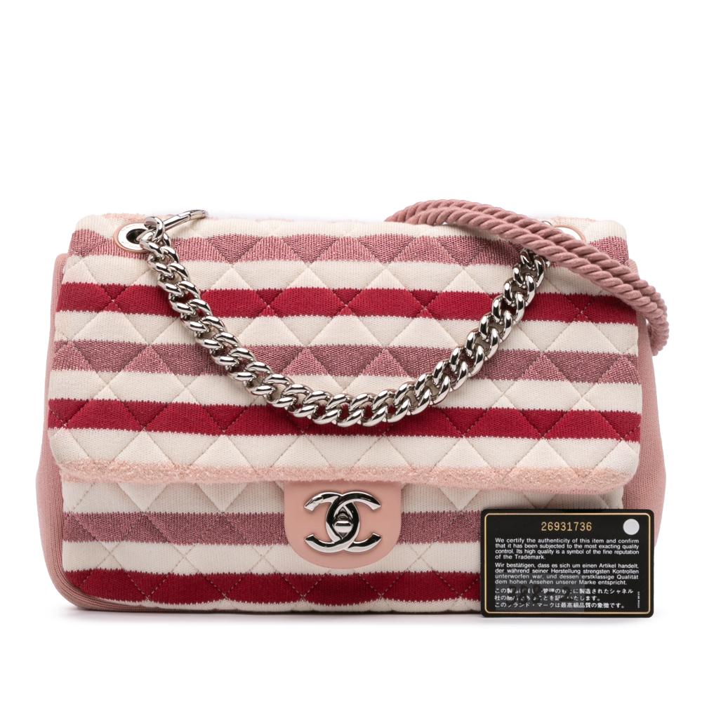 Pink Cotton Chanel Flap Bag
