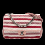 Pink Cotton Chanel Flap Bag