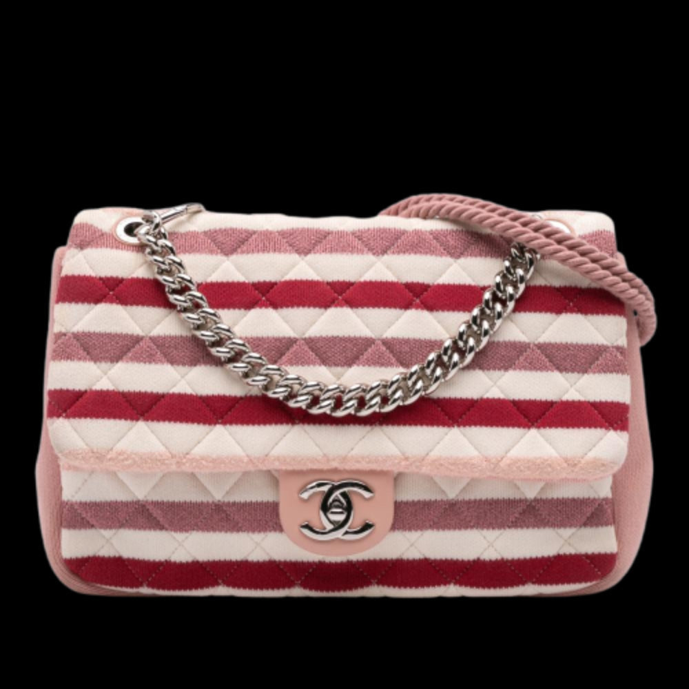 Pink Cotton Chanel Flap Bag