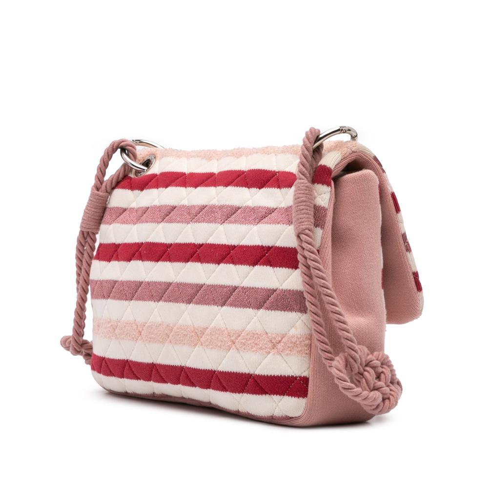 Pink Cotton Chanel Flap Bag