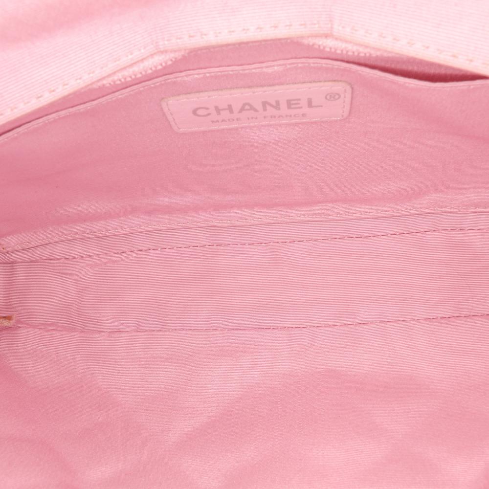 Pink Cotton Chanel Flap Bag