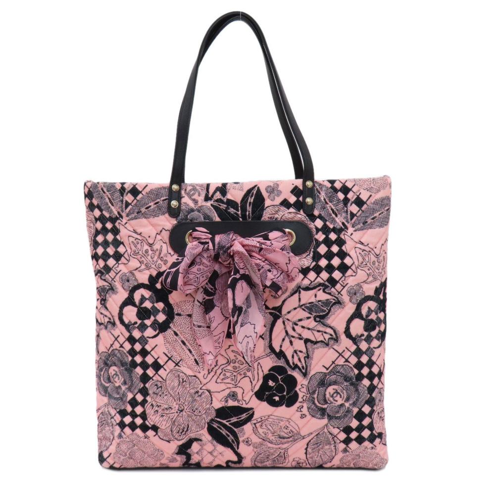 Pink Cotton Chanel Tote