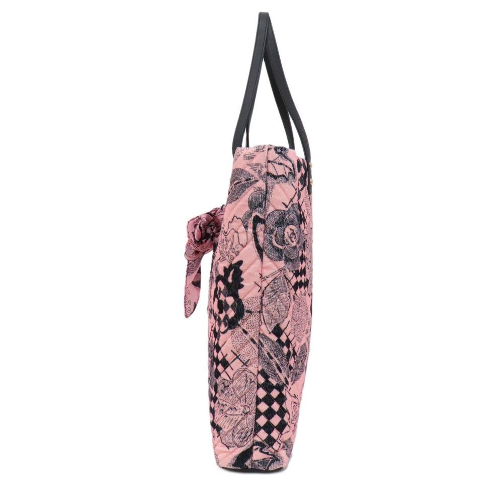 Pink Cotton Chanel Tote