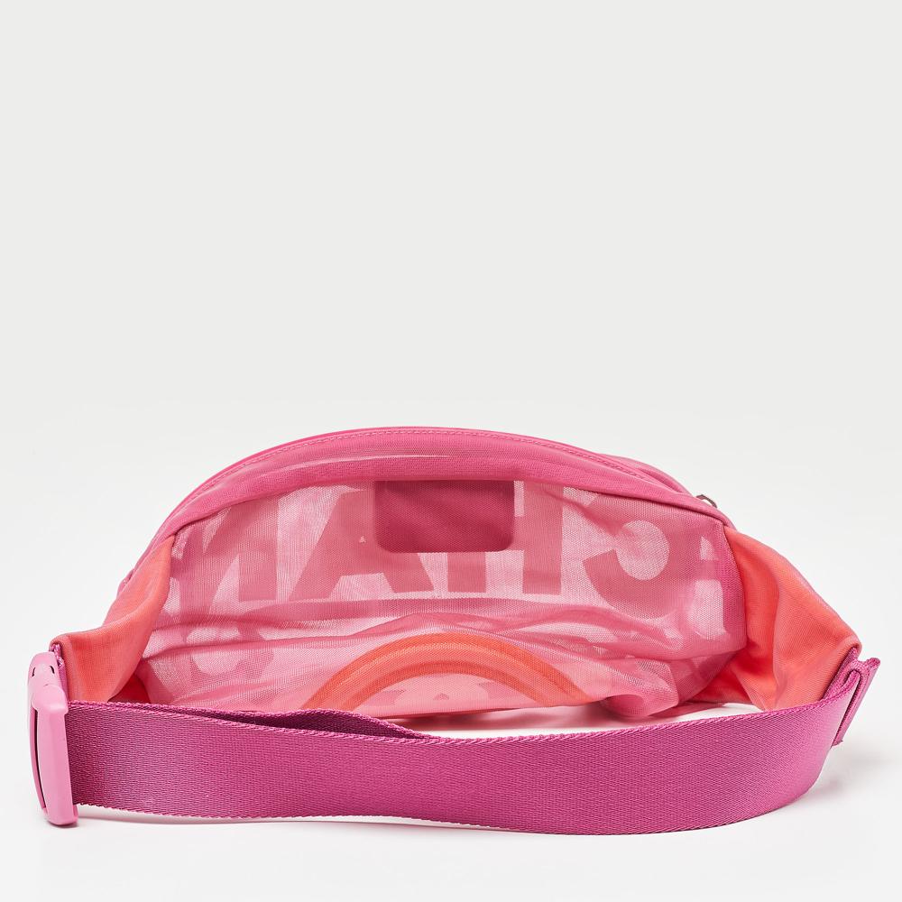 Pink Fabric Chanel Belt Bag