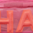 Pink Fabric Chanel Belt Bag