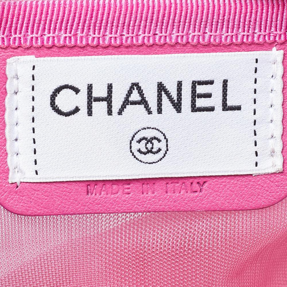 Pink Fabric Chanel Belt Bag