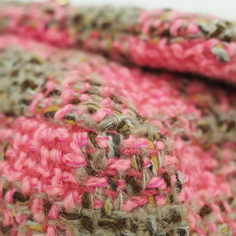 Pink Fabric Chanel Flap Bag