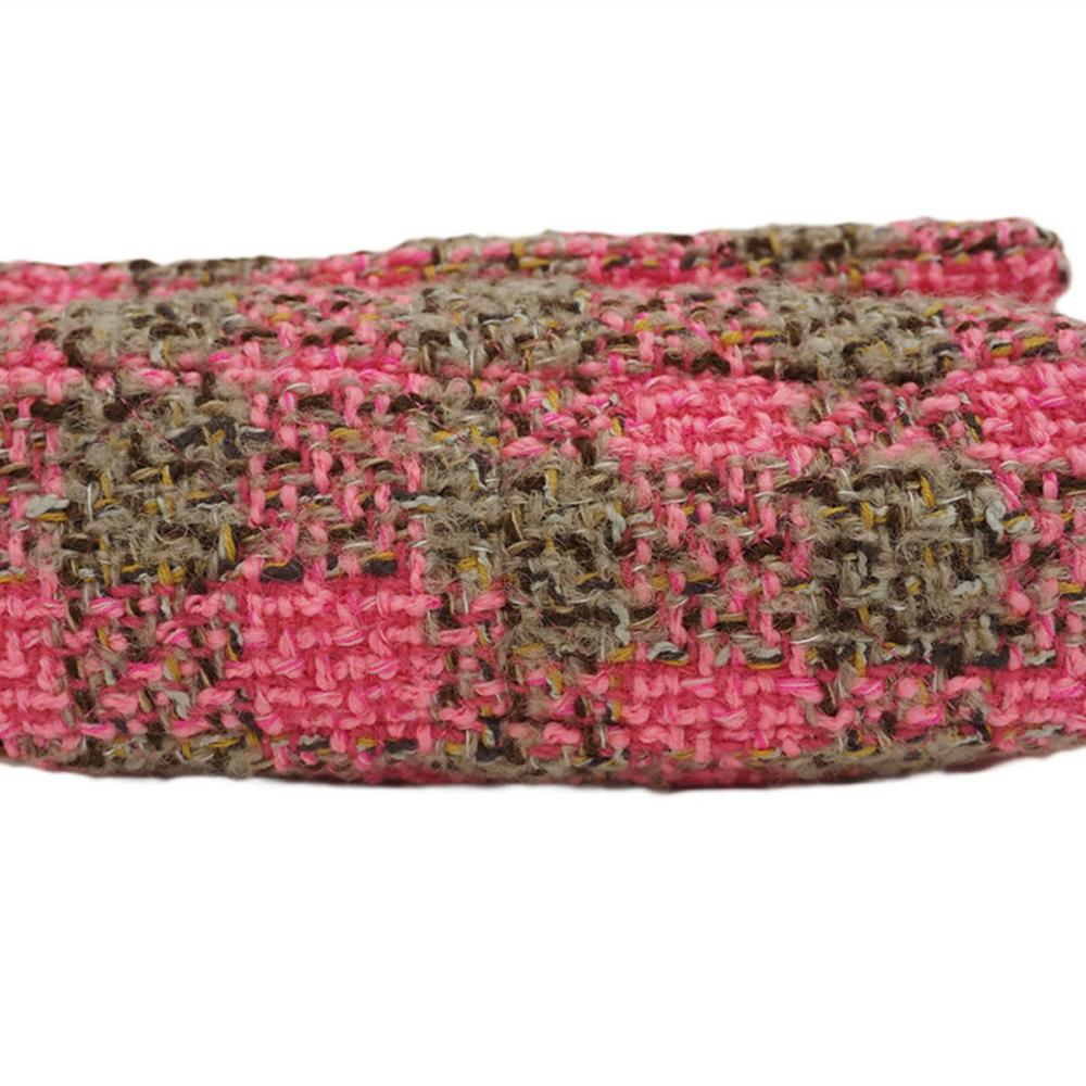 Pink Fabric Chanel Flap Bag