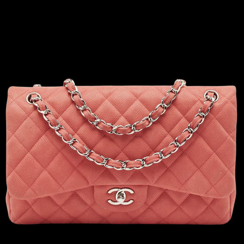 Pink Fabric Chanel Flap Bag