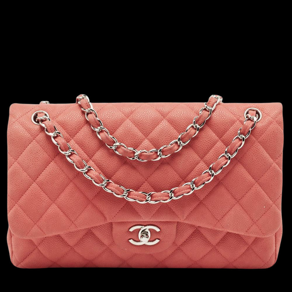 Pink Fabric Chanel Flap Bag