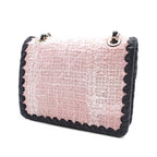 Pink Fabric Chanel Flap Bag
