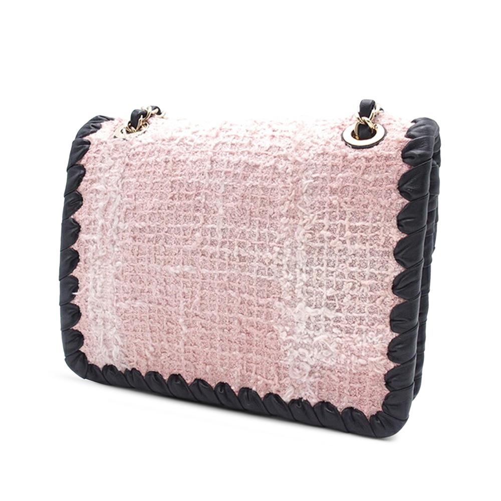 Pink Fabric Chanel Flap Bag